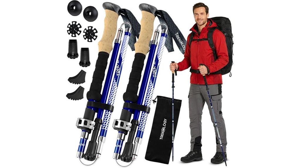 collapsible trek z support poles