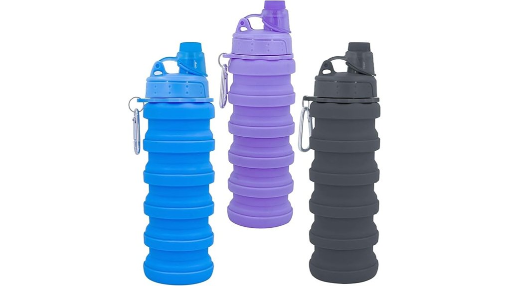 collapsible waterproof silicone bottle