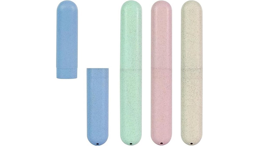 Top Toothbrush Cases That Actually Dry with Ventilation Designs 4 colorful 4 pack toothbrush case