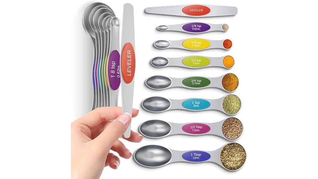 The Best Magnetic Measuring Spoons for Precise Cooking 13 colorful 7 piece magnetic set