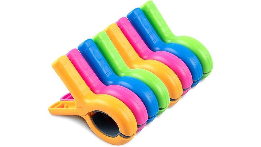 colorful eight clip heavy duty beach