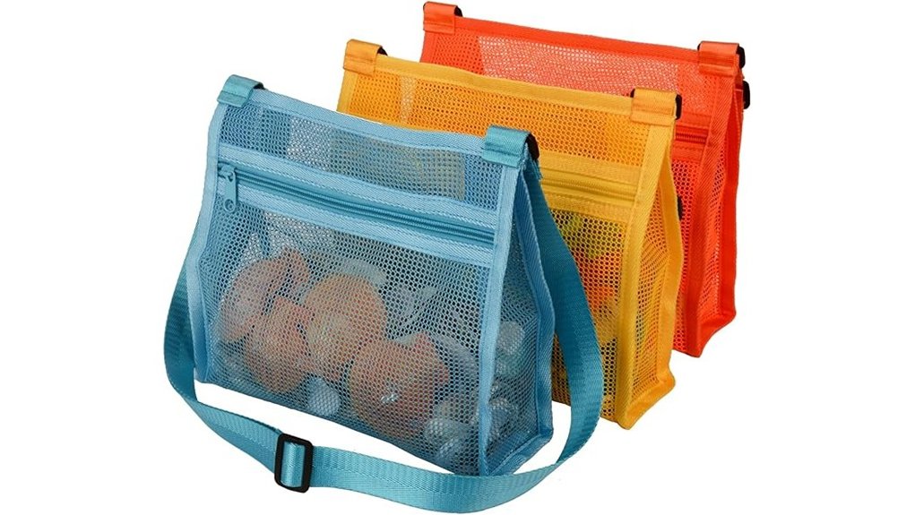 Top Mesh Bags to Organize Your Beach Toy Collection 11 colorful mesh beach bag