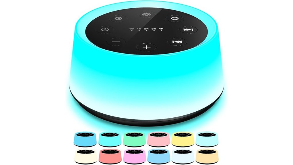 Best Noise Machines Kids Need for Long‑Lasting Sleep Calmness 13 colorsnoise soothing white light