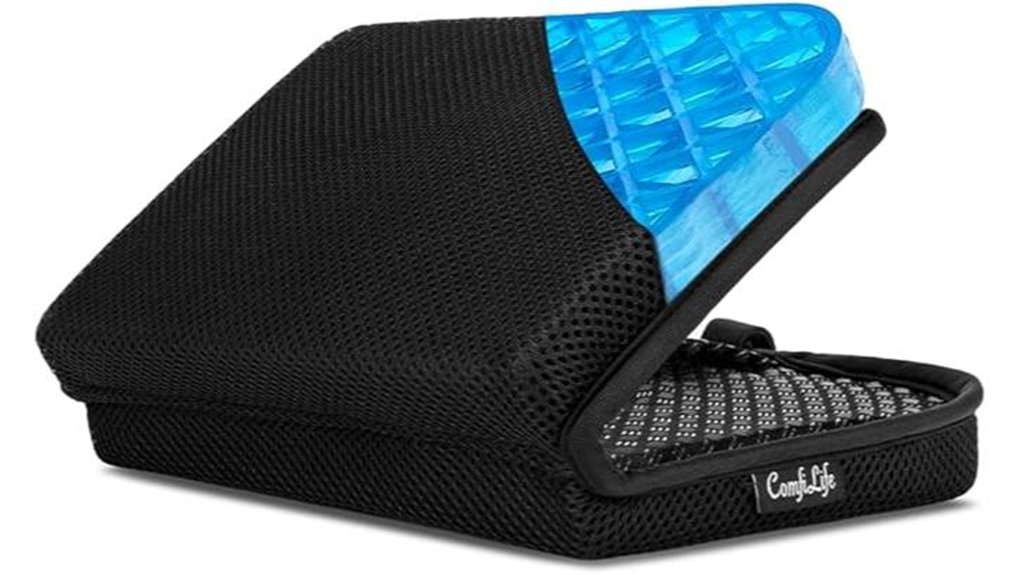 Best Seat Cushions for Long Flights With Thin Support 1 comfilife ergo gel airplane cushion