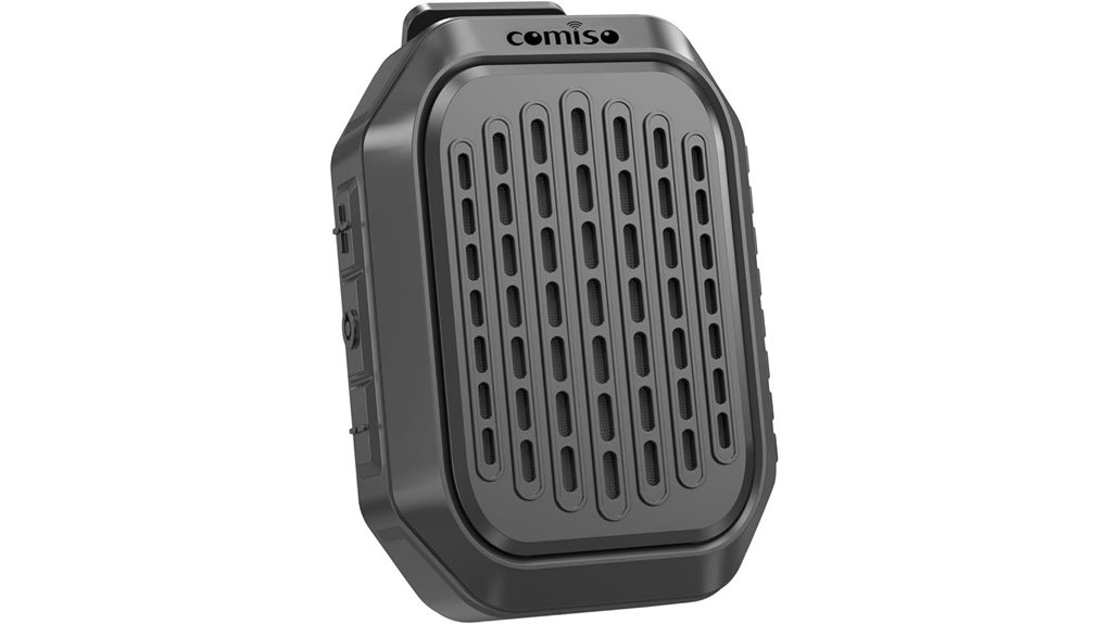 Best Compact Bluetooth Speaker (clip-on) Picks for Music Lovers 8 comiso clip on bluetooth speaker