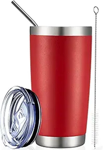 Best Insulated Travel Mugs (Durable) Worth Showing Off 13 comooo 20oz double wall insulated