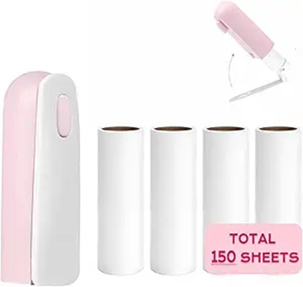 The Best Refillable Lint Rollers for Pet Hair (Travel Size) 5 compact 150 sheet lint roller