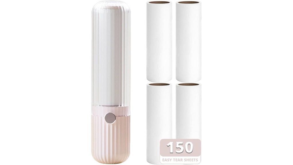 The Best Refillable Lint Rollers for Pet Hair (Travel Size) 6 compact 150 sheet pink lint