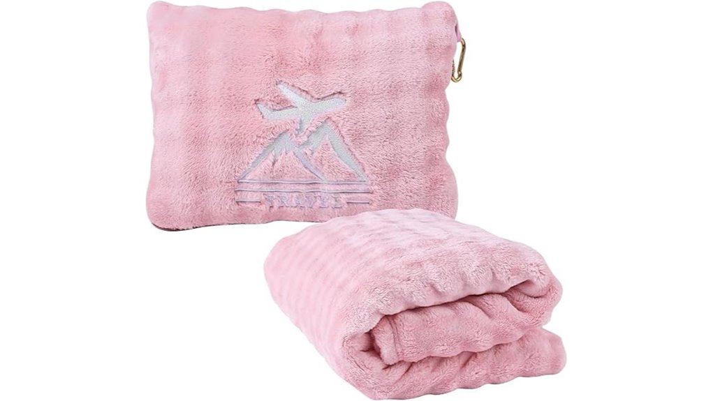compact 2 in 1 airplane blanket