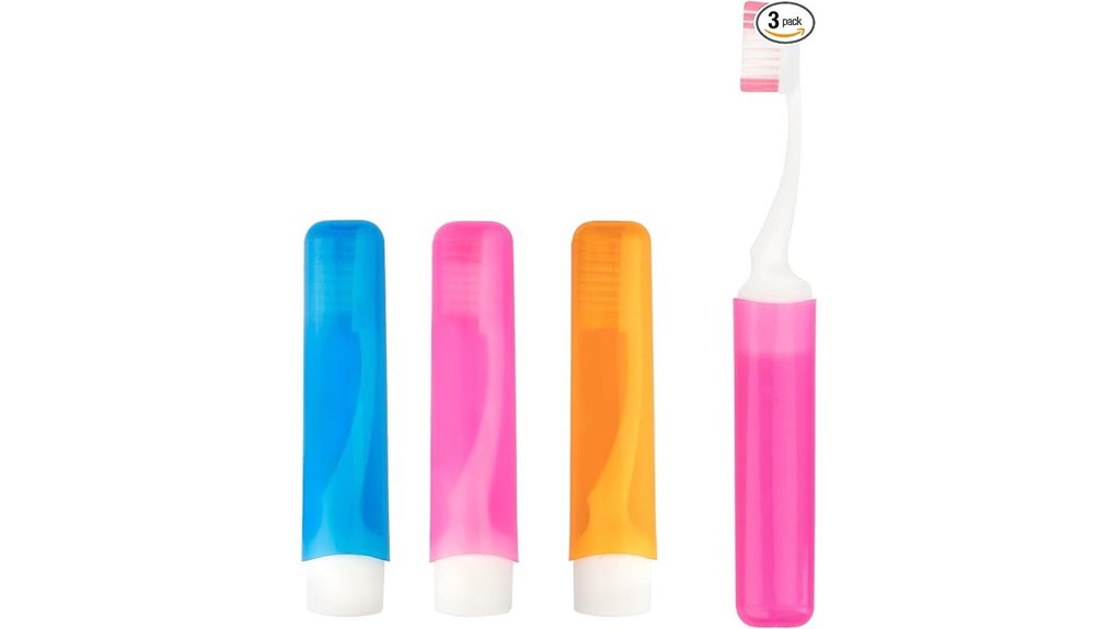 Travel Toothbrushes: Folding vs Full-Handle Showdown 11 compact 3 pack cover brushes