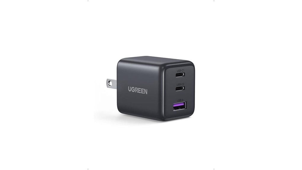 Best multiport USB‑C chargers for travel (compact GaN)–Power 1 compact 3 port gan charger
