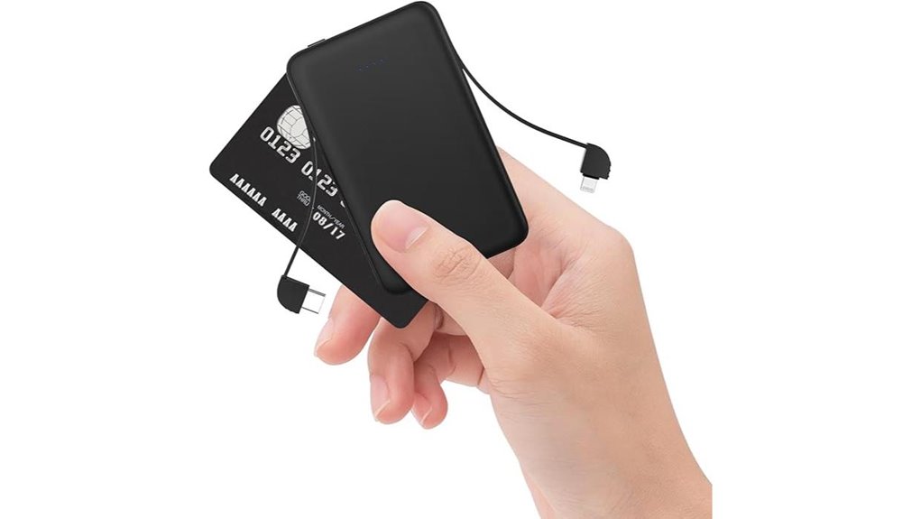 compact 5000mah built in cables