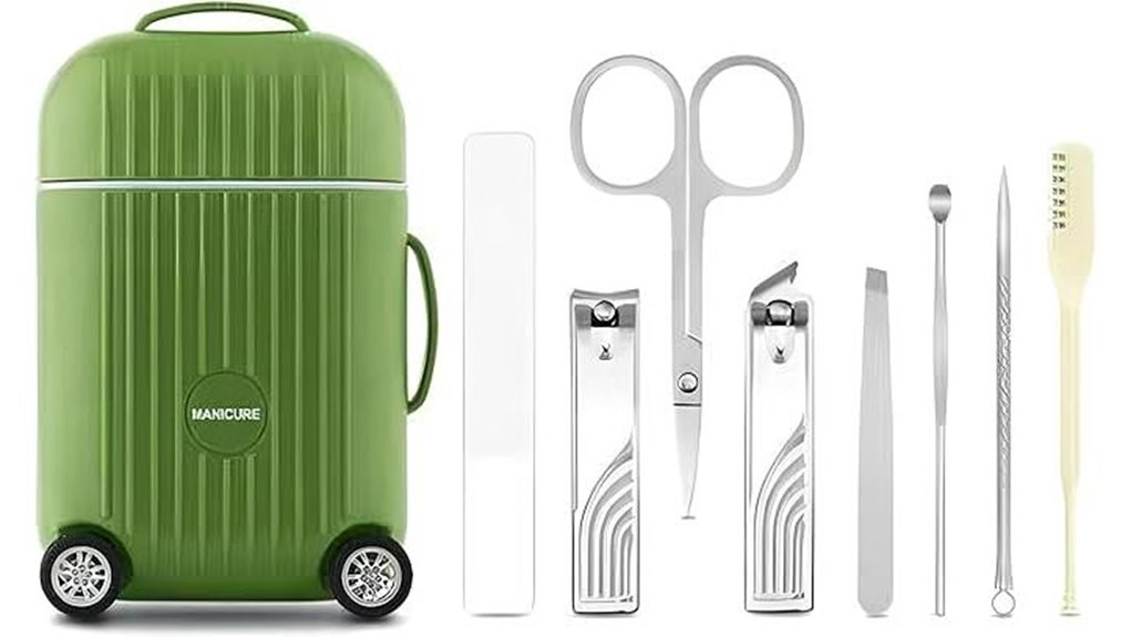 Best Mini Grooming Kits for Travel (TSA-Friendly) Packable 12 compact 6 in 1 nail kit