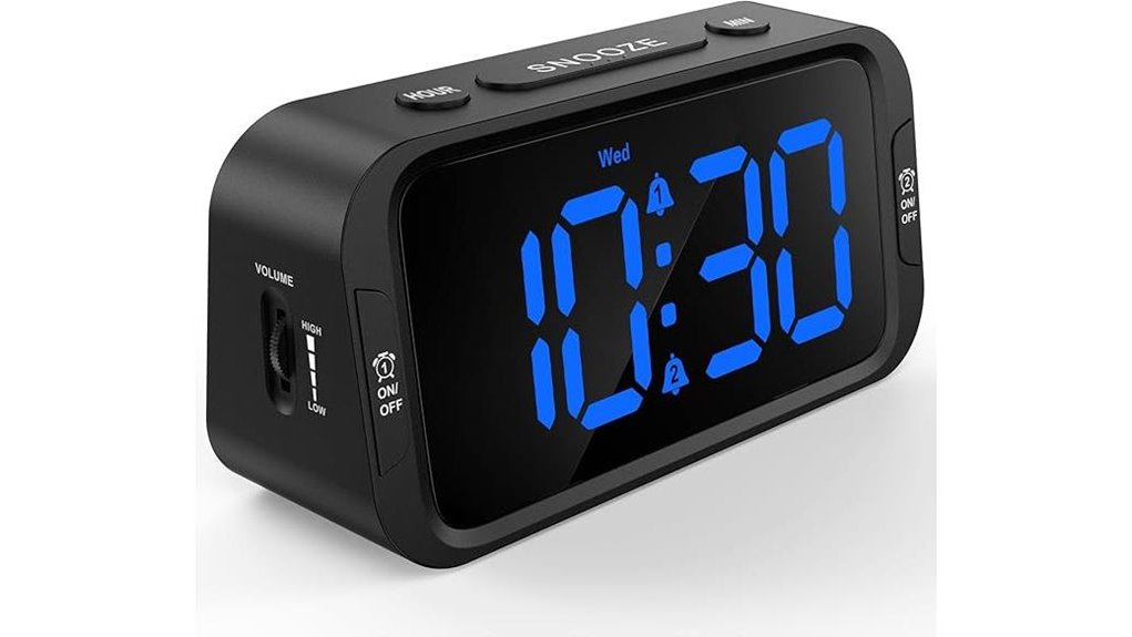 Best Loud and Simple Travel Alarm Clocks for On‑The‑Go 9 compact blue usb clock