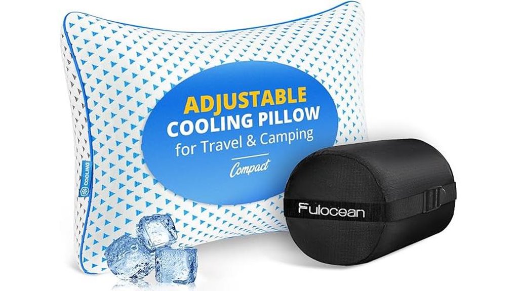 Say Goodbye to Flat Nights: Foam Camping Pillow (No Puncture) 13 compact cooling memory pillow