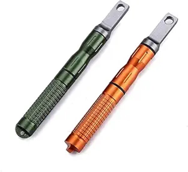 Weatherproof Pocket Fire Starters for Travelers & Campers 6 compact dual magnesium firestarter