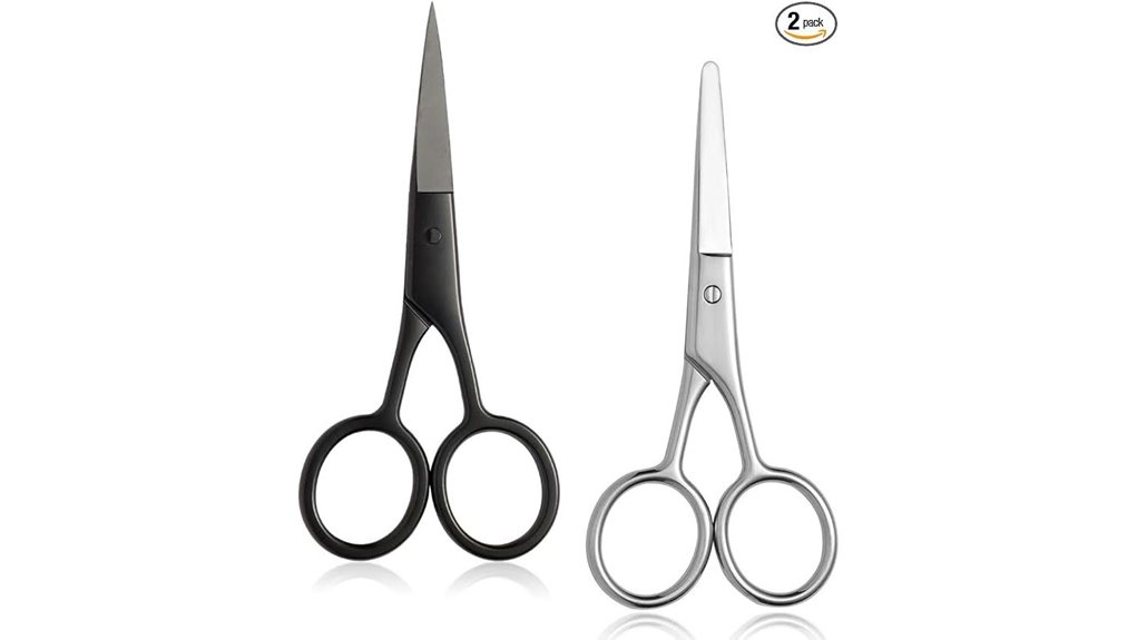 TSA‑Friendly Scissors with Rounded Tips for Travel Grooming 8 compact facial nose scissors