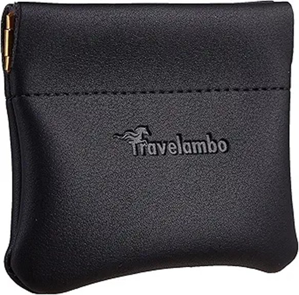 compact leather coin purse