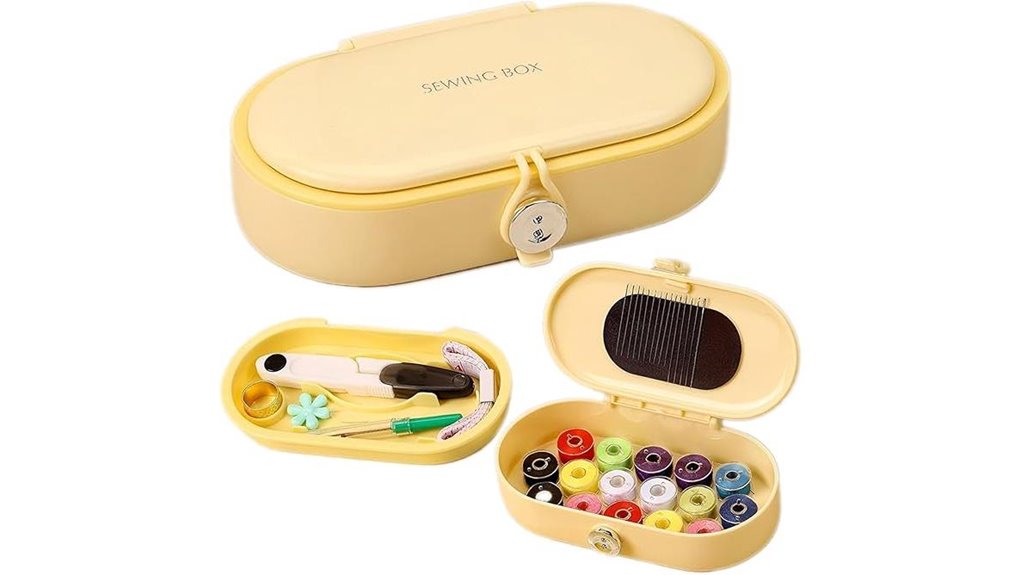 Top Sewing Kits for Travel with Safety Pins + Spare Buttons 13 compact magnetic travel sewing