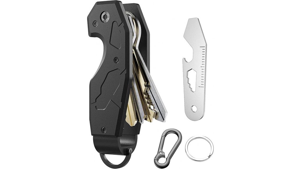 compact metal key organizer