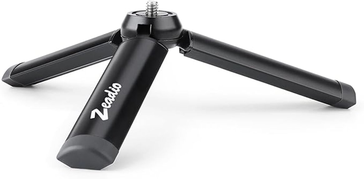 compact metal smartphone tripod