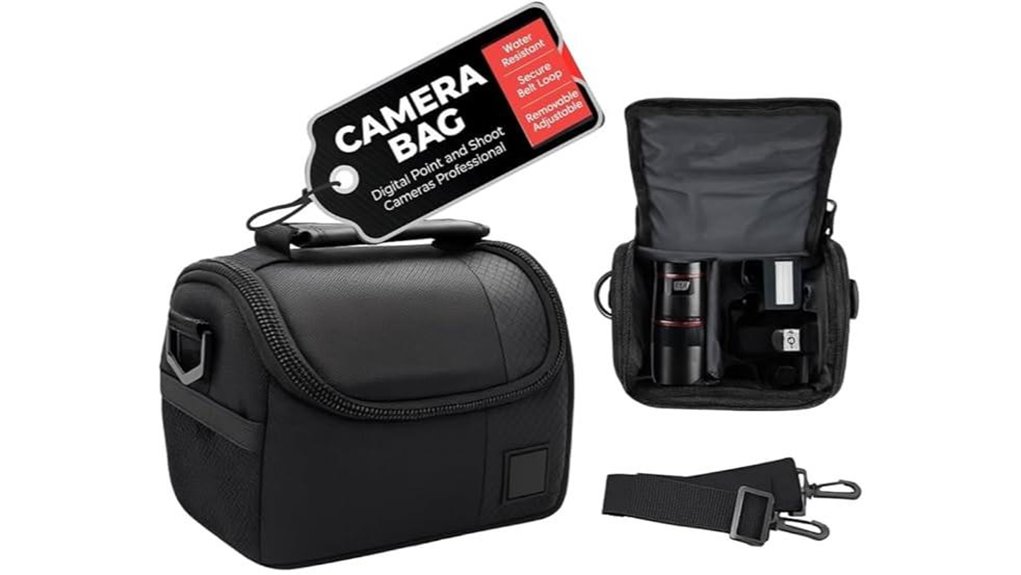 compact padded camera strap bag