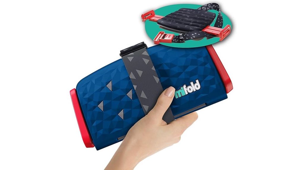 compact portable backless booster