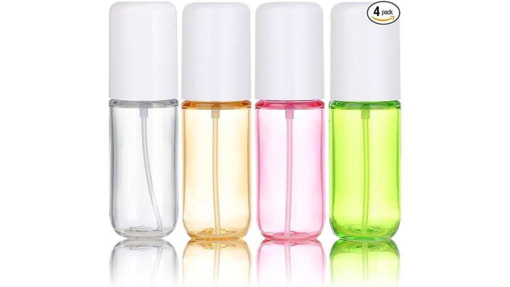 Mini Spray Bottles for Travel: Fine Mist vs Stream 5 compact refillable travel spray