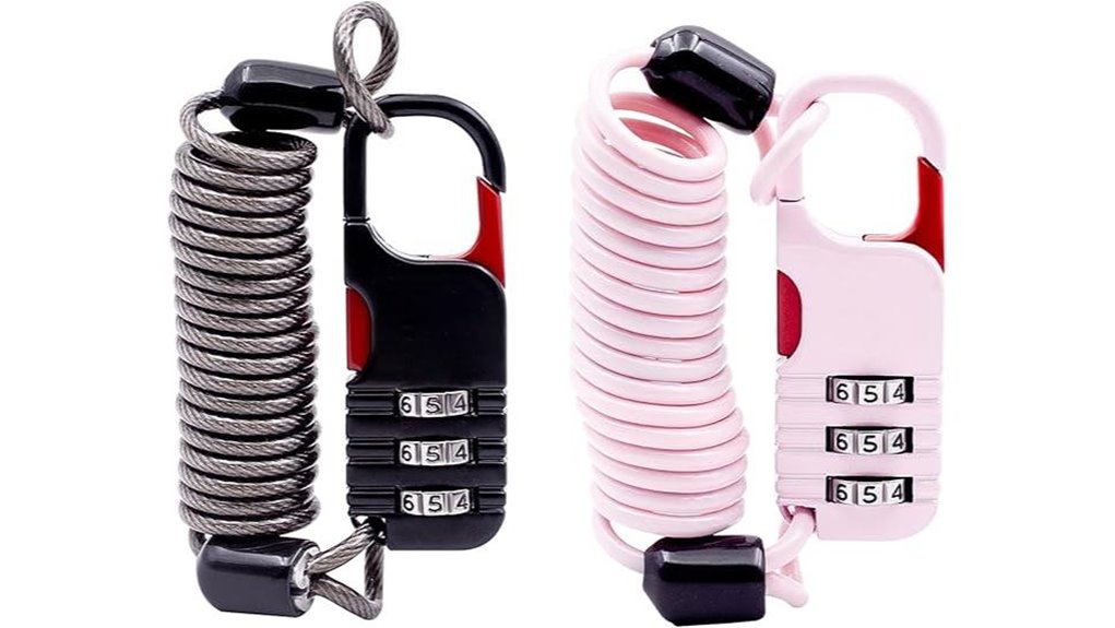compact retractable travel lock