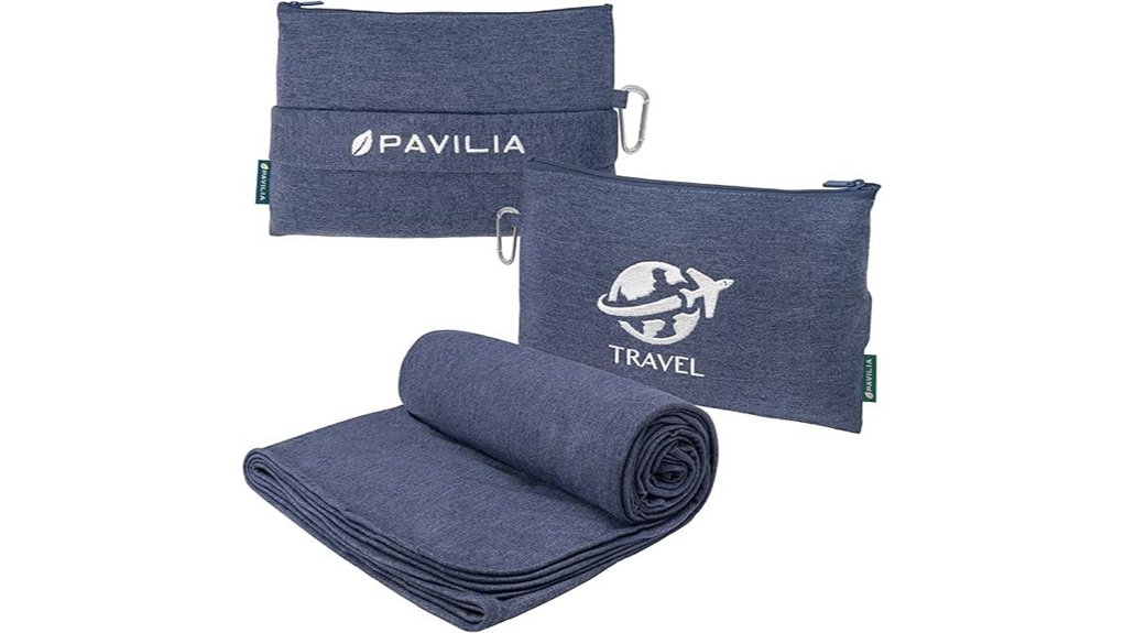 Travel Blankets Soft, Compact: Cozy Comfort for Cold Flights 1 compact travel blanket pillow