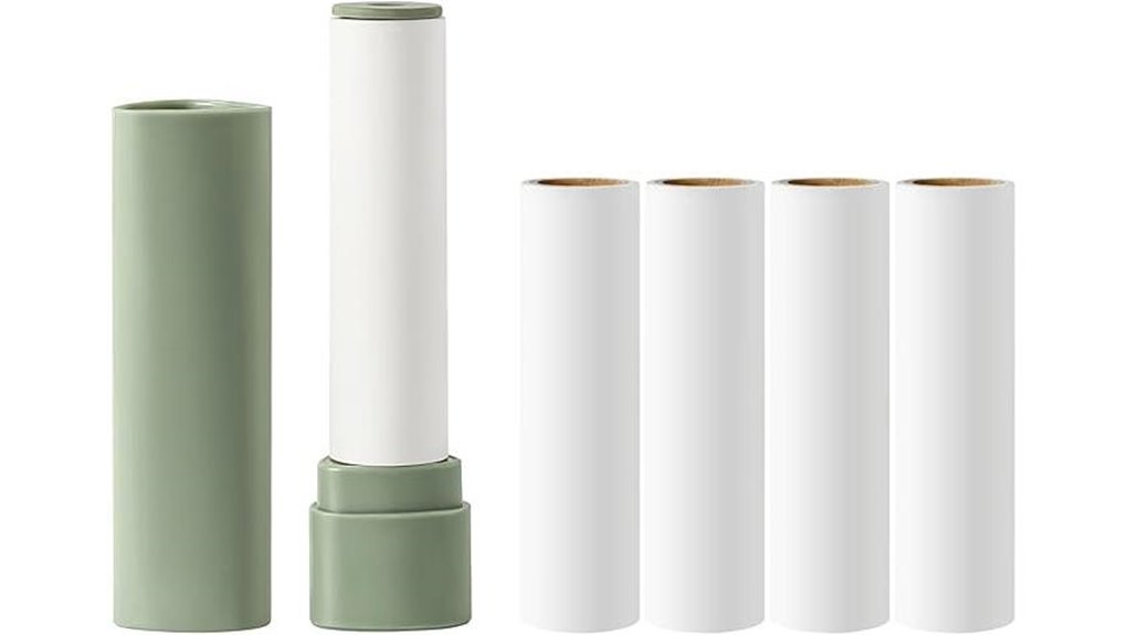 Compact Lint Rollers for Dark Coats: Refillable Picks Shine 9 compact travel lint roller