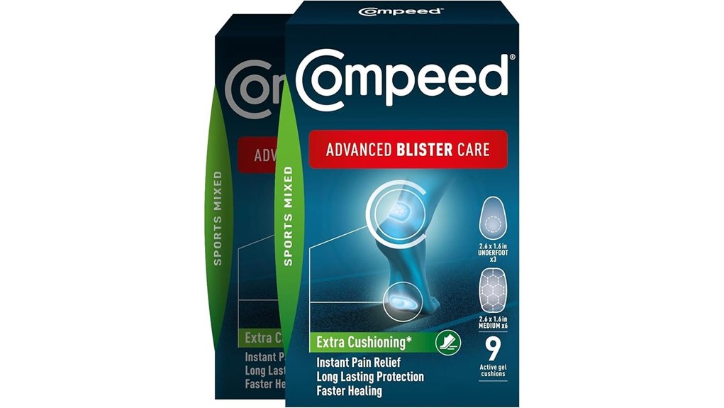 Best Blister Plasters to Keep Sweaty Feet Dry 9 compeed 18 count hydrocolloid gel