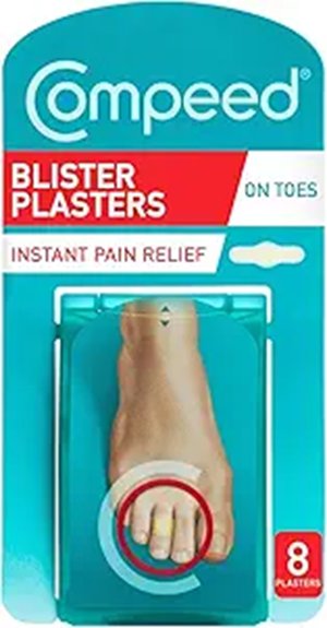 Best Blister Plasters to Keep Sweaty Feet Dry 10 compeed blister plasters eight pack