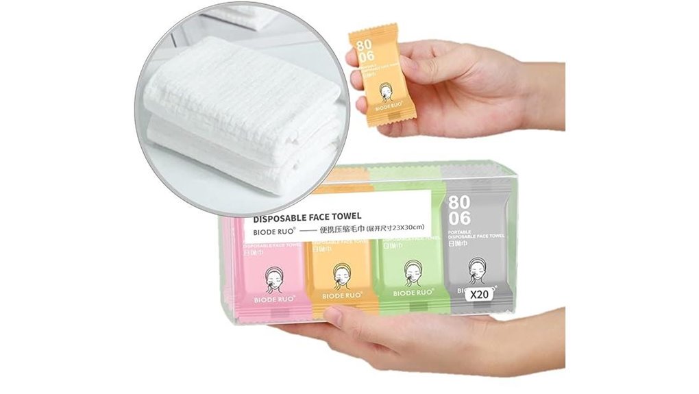 compressed pure cotton towels