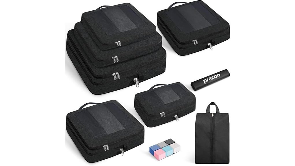 compression packing cubes set