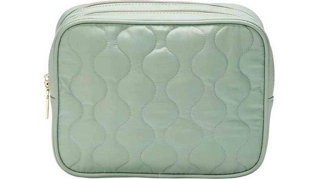 Must‑Have Travel Makeup Bags (Easy‑Clean Liners) For On‑the‑Go 1 conair double zip green bag