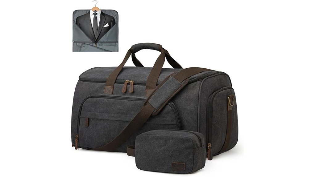Carry‑On Suitcases with Removable Garment Sleeves for Jetsetters 14 convertible carry on garment duffle