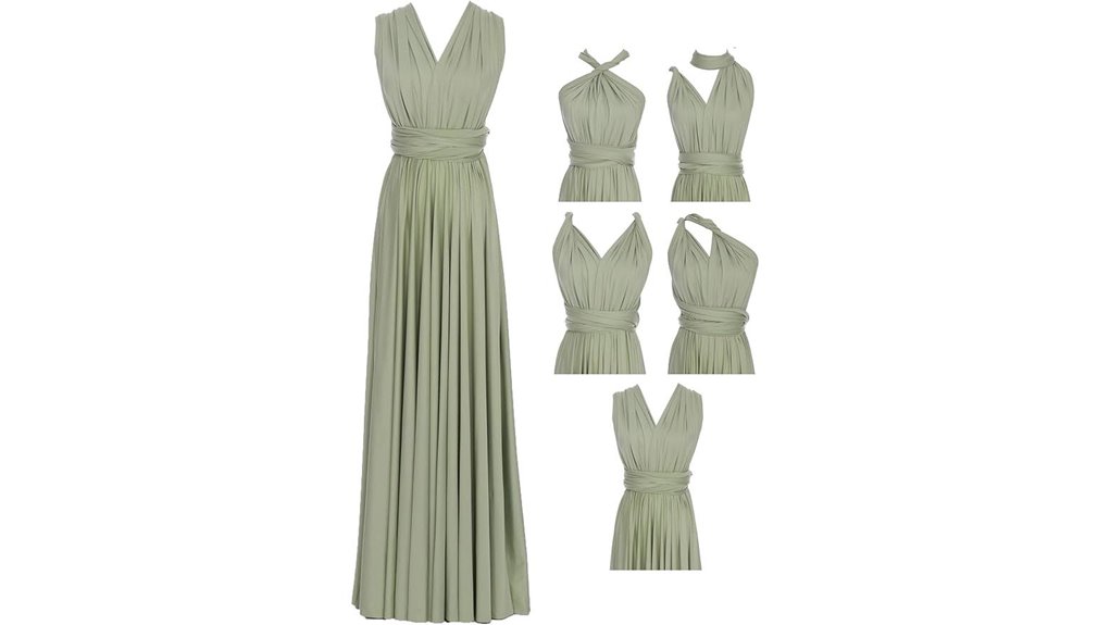 convertible warp maxi dress