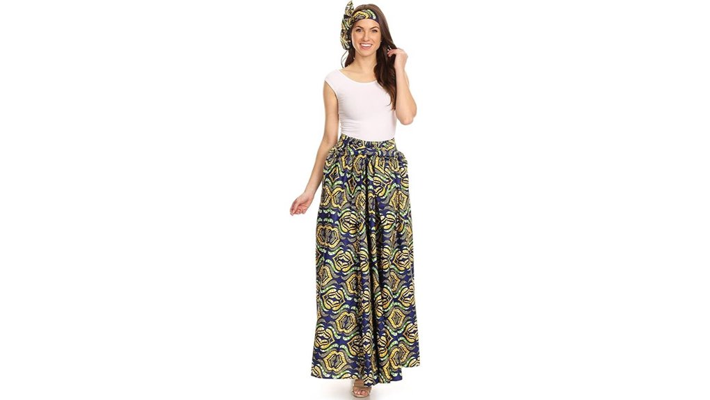convertible wax print maxi