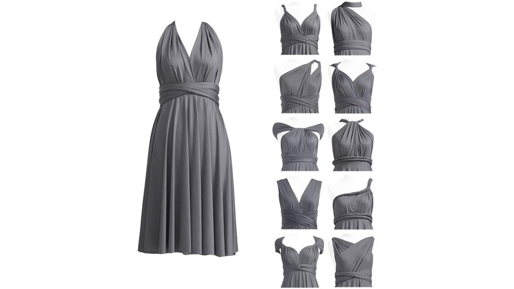 convertible wrap bridesmaid dress