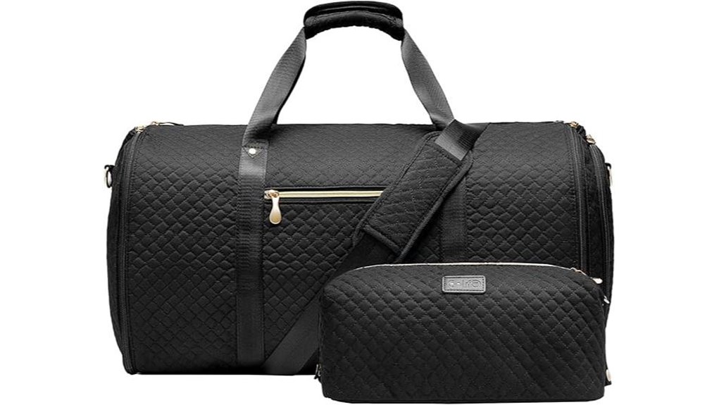 Garment Bags with Shoe Pockets for a Wedding Weekend 12 coolife convertible garment duffel
