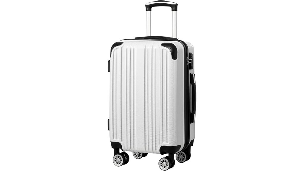 Checked Luggage with Strong Zippers Every Traveler Loves 9 coolife lightweight hardshell spinner