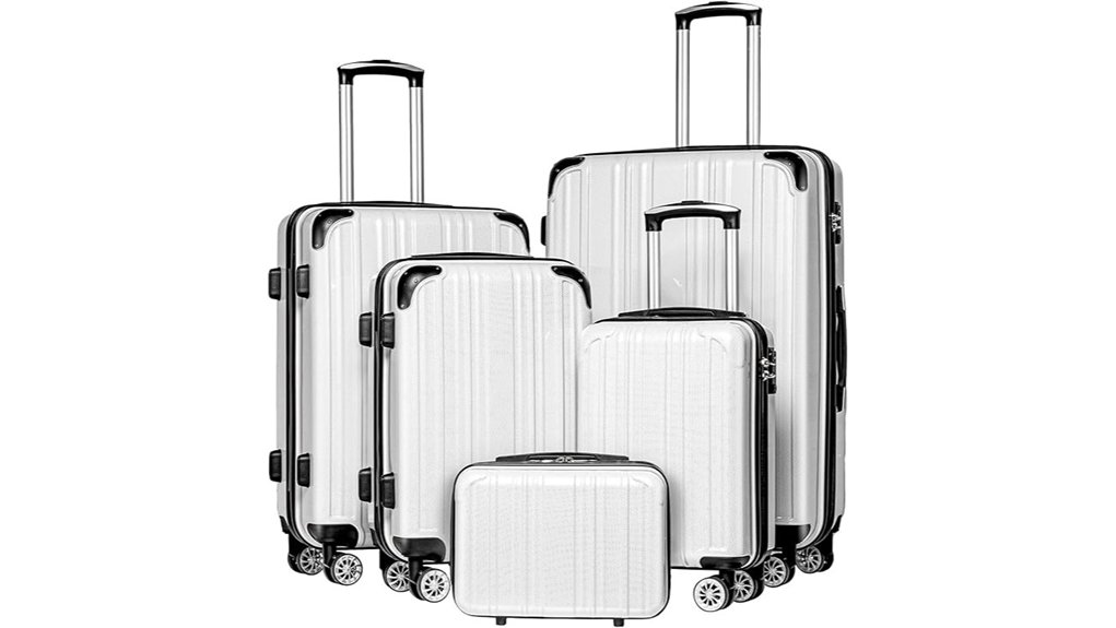 coolife white tsa 5 piece