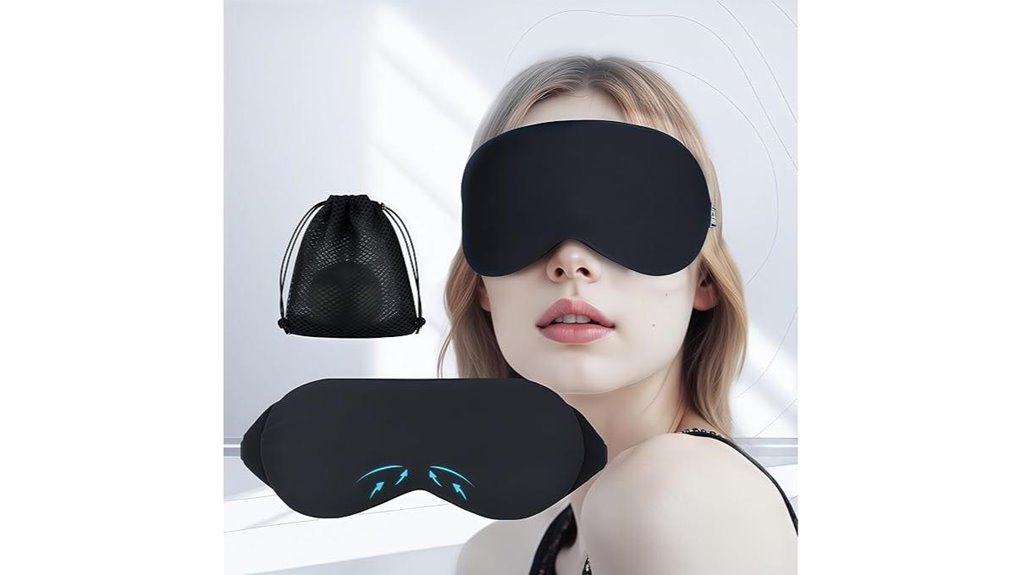 Best Sleep Masks for Side Sleepers: Flat, Soft Strap Comfort 12 cooling cotton breathable mask