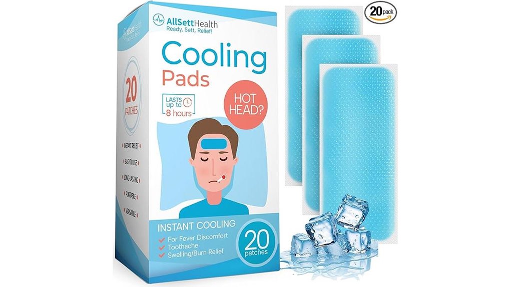 The Best Cooling Patches & Gel Strips for Quick Relief 1 cooling fever relief gel patches