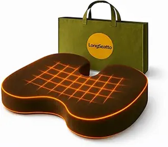 Best Travel Seat Cushions to Ease Tailbone Pain (Gel vs Foam) 9 cooling gel memory cushion