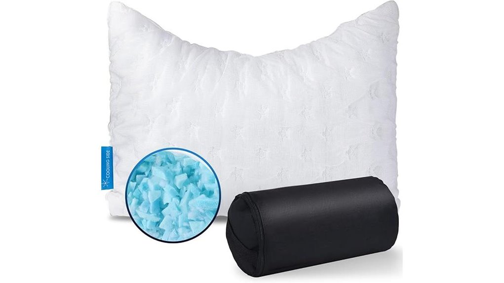 Travel Pillows for Side Sleepers: No Neck Strain 12 cooling side sleeper pillow
