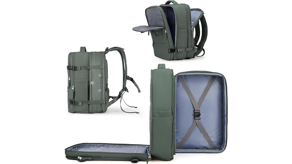 coowoz olive waterproof backpack