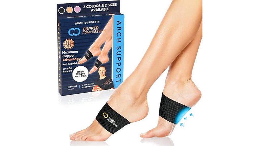 copper arch support brace