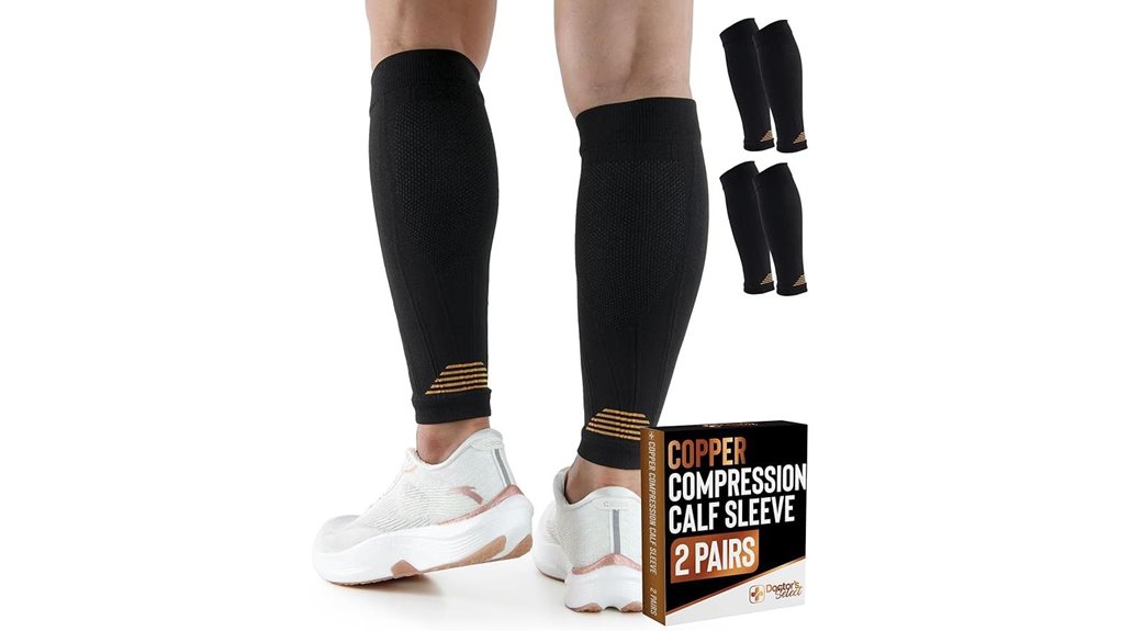 Top Compression Sleeves for Calf Walking Recovery 9 copper calf compression sleeves